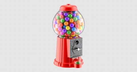 Rotation of gumball machine Vídeos de archivo 296682656