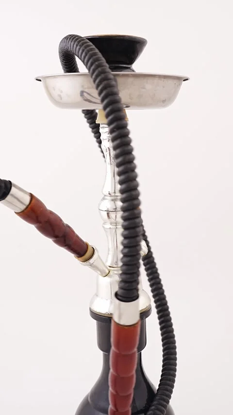 Rotation. Hookah on a white background. Stock Footage 302189832