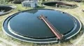Rotation of huge circular sedimentation tank HD Footage