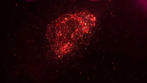 Rotation of the human liver model on a dark background. 3D rendering. Stock Footage 79848682