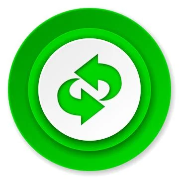 Rotation icon, refresh sign. Stock Illustration