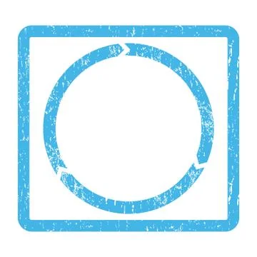 Rotation Icon Rubber Stamp Stock Illustration