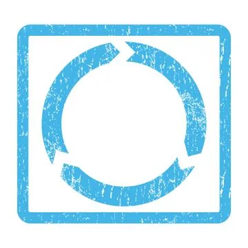 Rotation Icon Rubber Stamp Stock Illustration