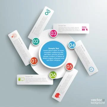 Rotation infographic Stock Illustration