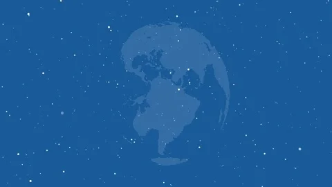 Rotation of light Earth Globe from glass. digital globe rotating, zooming i.. Stock Footage 307980215