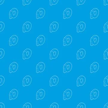 Rotation loop pattern seamless blue Stock Illustration
