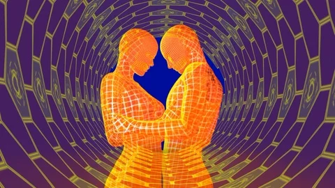 Rotation of loving couple. Stock Footage 115570079