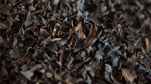 Rotation Macro Black Tea Stock Footage 139343479