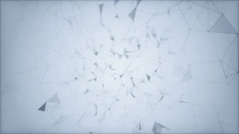 The rotation of the megastructure.Pleasant plexus background. Place for text Stock Footage 97312915