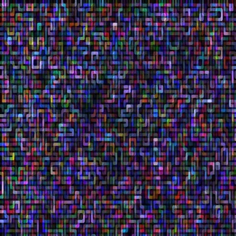 Rotation of multi-colored mosaic Video stock 69486119