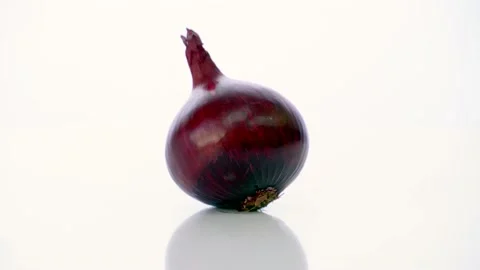 Rotation Of Onion with white background 動画素材 237014060
