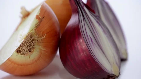 Rotation Of Onion with white background 動画素材 237014535