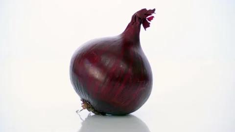 Rotation Of Onion with white background 動画素材 237014544