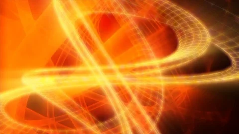 Rotation orange red abstract grid Stock Footage 91022487