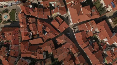Rotation over rooftops Stock Footage 254584472