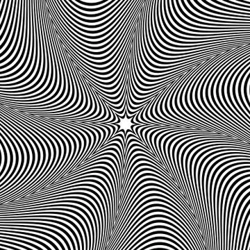 Rotation pattern, circular background. Radiating lines abstract element. Radi Stock Illustration