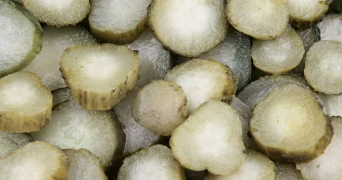 Rotation of the pickled cucumbers Stock-Footage 115765894