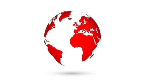 Rotation planet.  Earth globe. World map design. Global sphere planet. Vidéo 78020662