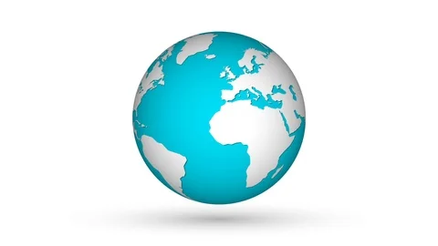 Rotation planet.  Earth globe. World map design. Global sphere planet. Stockbeeldmateriaal 78020670