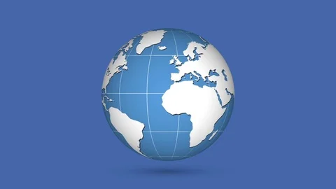 Rotation planet.  Earth globe. World map design. Global sphere planet. Stockbeeldmateriaal 78020678