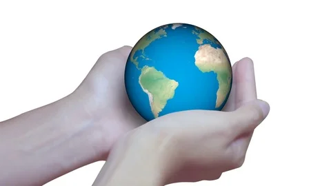 Rotation planet. Earth globe. World map design. Global sphere planet. Texture ma Stock Footage 78173531