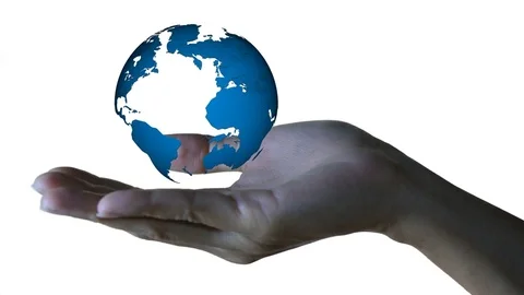 Rotation planet. Earth globe. World map design. Global sphere planet. Texture ma Stockbeeldmateriaal 78173929