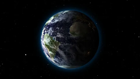 Rotation planet.  Earth globe. World map design. Global sphere planet. Stock Footage 101719368