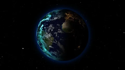 Rotation planet.  Earth globe. World map design. Global sphere planet. Stock Footage 101865047