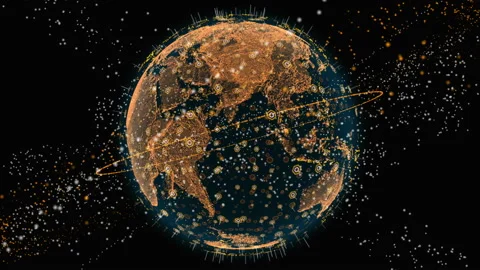 Rotation planet. Earth globe. World map design. Global sphere planet Vídeos de archivo 168939653