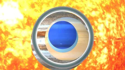 Rotation of planet Stock Illustration
