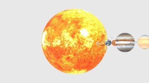 Rotation of planet Stock Illustration
