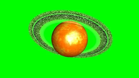 Rotation of the planet Saturn Stock Footage 114307285