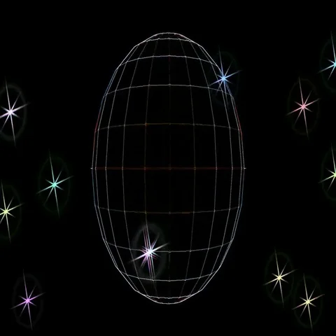 Rotation of the planet in star space Stock Footage 69509837