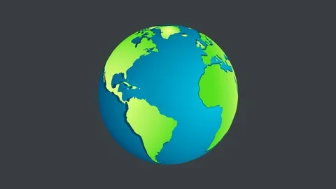 Rotation planet.Earth globe.World rotate.4K resolution motion graphic Stock Footage 100177828