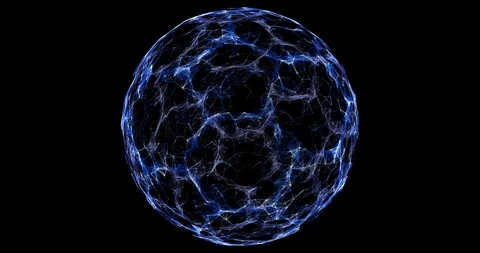 Rotation of plexus spherical field Video stock 105724323