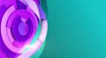 Rotation purple circles on azure background, loop HD Footage