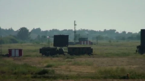 The rotation of the radar antenna Stock Footage 79970333