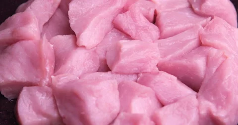 Rotation of raw pork meat Stock Footage 116228727
