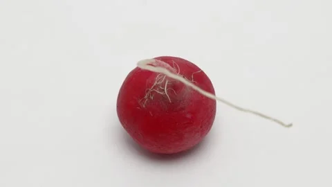 Rotation of red radish close-up Видео 269321508
