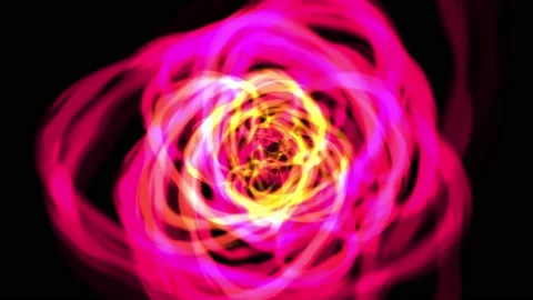 Rotation of red spiral energy effect animation Stock Footage 204039253