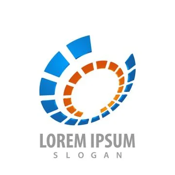 Rotation round logo concept design. Symbol graphic template element vector Illustrazione stock