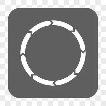 Rotation Rounded Square Button Stock Illustration