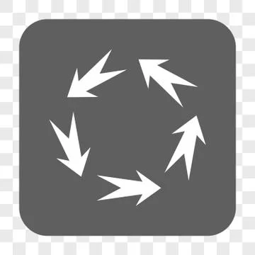 Rotation Rounded Square Button Stock Illustration