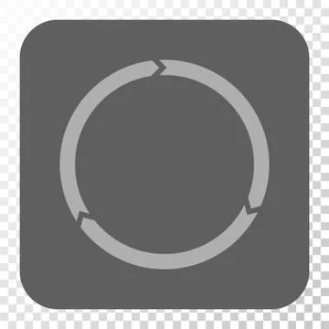 Rotation Rounded Square Button Stock Illustration