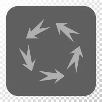 Rotation Rounded Square Button Illustrazione stock