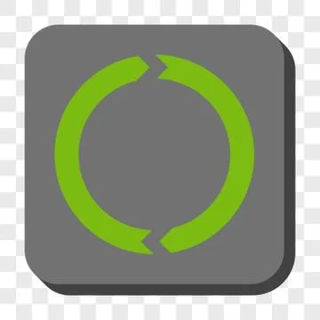 Rotation Rounded Square Button Illustrazione stock