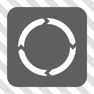 Rotation Rounded Square Button 스톡 일러스트