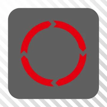 Rotation Rounded Square Button Stock Illustration