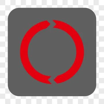 Rotation Rounded Square Button Illustrazione stock