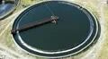 Rotation of scraper of huge circular sedimentation tank HD Footage